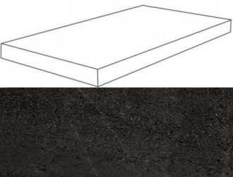 W. Dark Scalino Angolare DX 33x120 Lap (620070001093) Керамогранит