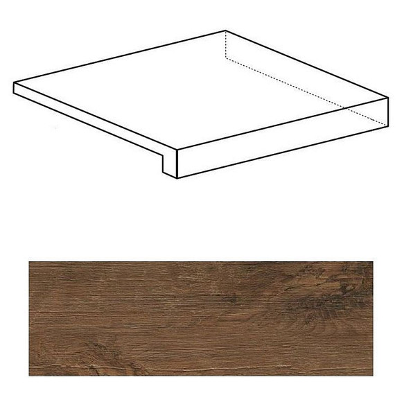 Ступень Axi Dark Oak Scalino Angolare DX (ANL0)