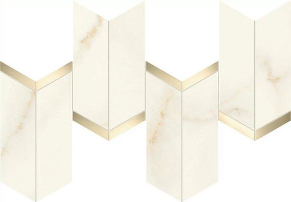 Мозаика Marvel Calacatta Apuano Mosaico Chevron Lappato (AF8W) 