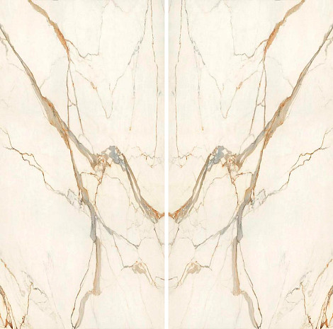 Керамогранит Calacatta Imperiale Bookmatch Silk 160x320