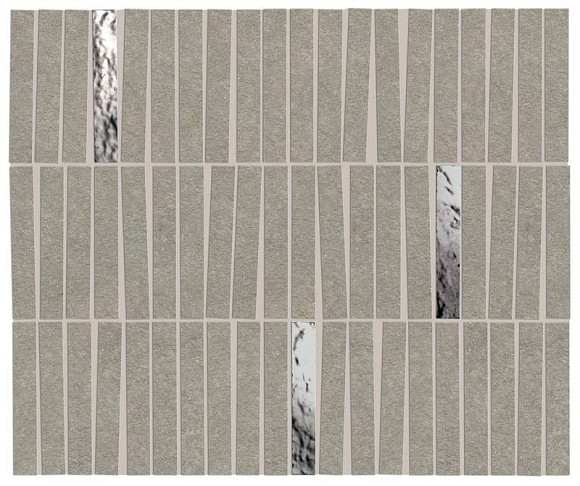 Мозаика Boost Mineral Grey Mosaico Domino Lux (AIHI) 