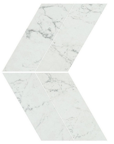 Мозаика Marvel Carrara Pure Chevron Lappato (AS1V) 