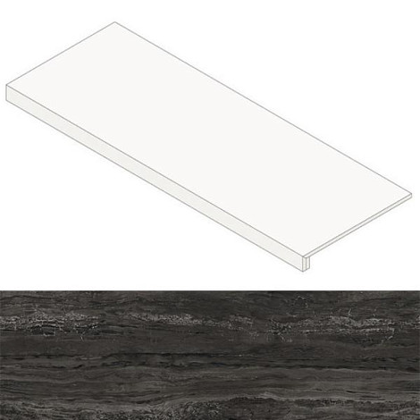 MARVEL Absolute Brown Scalino Lap. 90 (AFCL) 33x90 Керамогранит