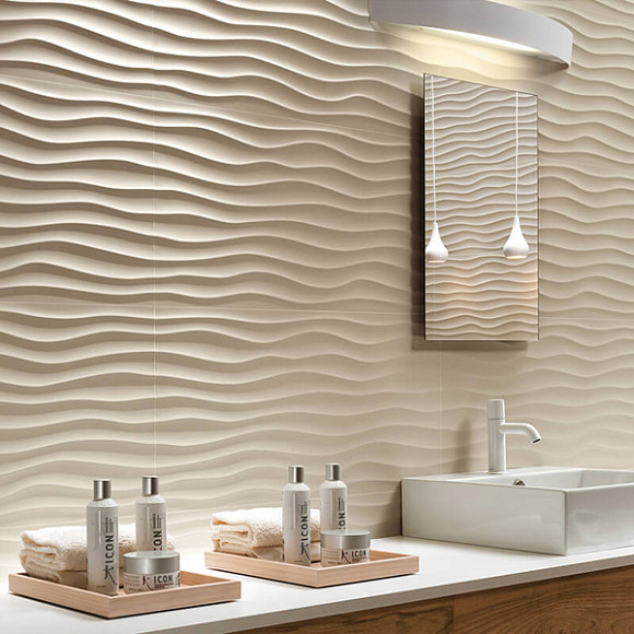 3D White Wall