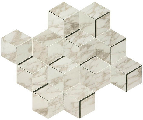 Мозаика Marvel Royal Calacatta Mosaico 3D (AEPH) 30,5x26,4 