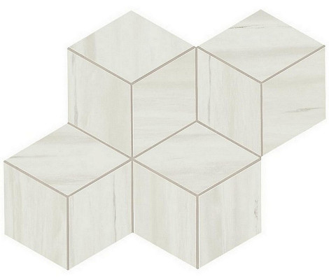 Мозаика Marvel Bianco Dolomite Mosaico Esag. Lapp. (AS2G) 