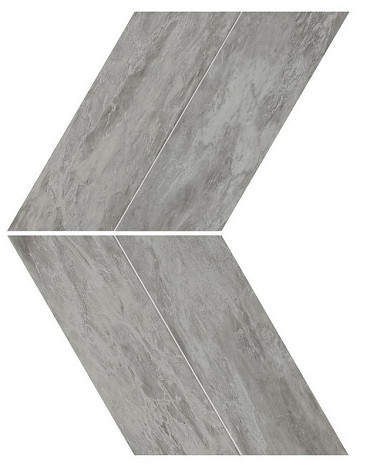 Мозаика Marvel Bardiglio Grey Chevron Lappato (AS1U) 