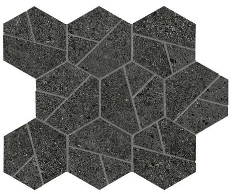 Мозаика Boost Stone Tarmac Mosaico Hex (A7C2)  