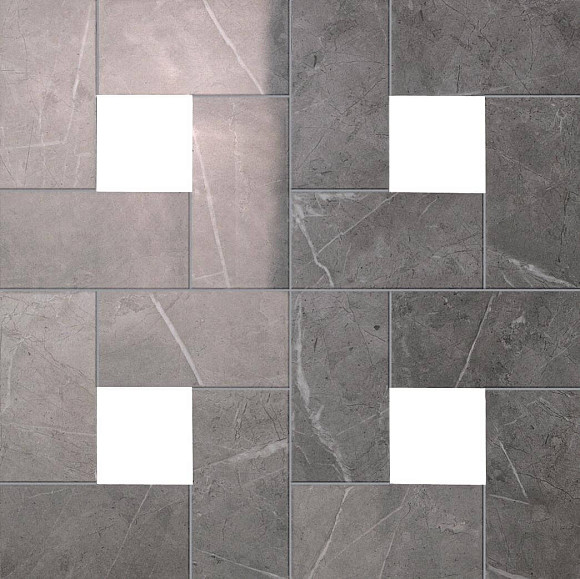Marvel Grey Cassettone Lappato (ASMA) Керамогранит