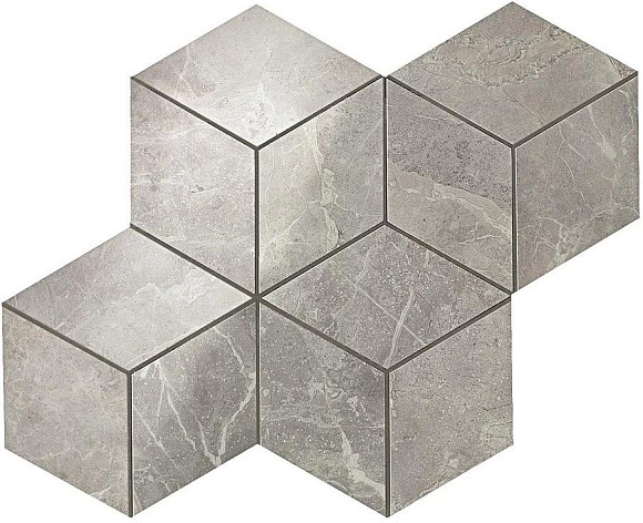 Мозаика Marvel Grey Fleury Mos. Esagono Lapp. (ADVO) 