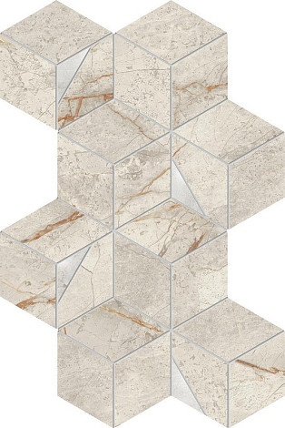 Мозаика Marvel Diva White Everest Mosaico Hex Lapp. 