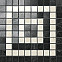 Мозаика Marvel Noir/Cremo Angolo Mosaico (ADRI) 