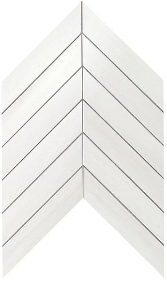 Мозаика Marvel Bianco Dolomite Chevron Wall (9SCD) 