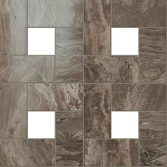 S.M. Woodstone Taupe Mosaic Lap (610110000066) Керамогранит