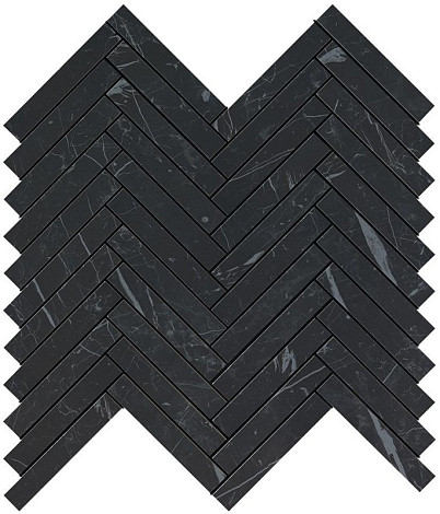 Мозаика Marvel Nero Marquina Herringbone Wall (9SHN) 