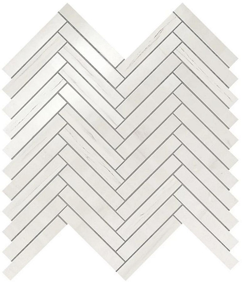 Мозаика Marvel Bianco Dolomite Herringbone Wall (9SHD) 