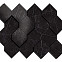 Мозаика Marvel Nero Marquina Mosaico Esagono 3D (AS4B) 