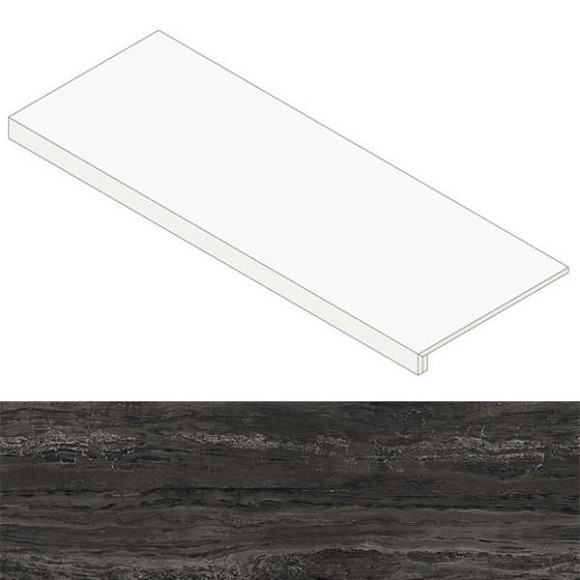 MARVEL Absolute Brown Scalino Lap. 90 (AFCL) 33x90 Керамогранит
