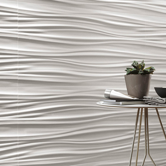 3D White Wall
